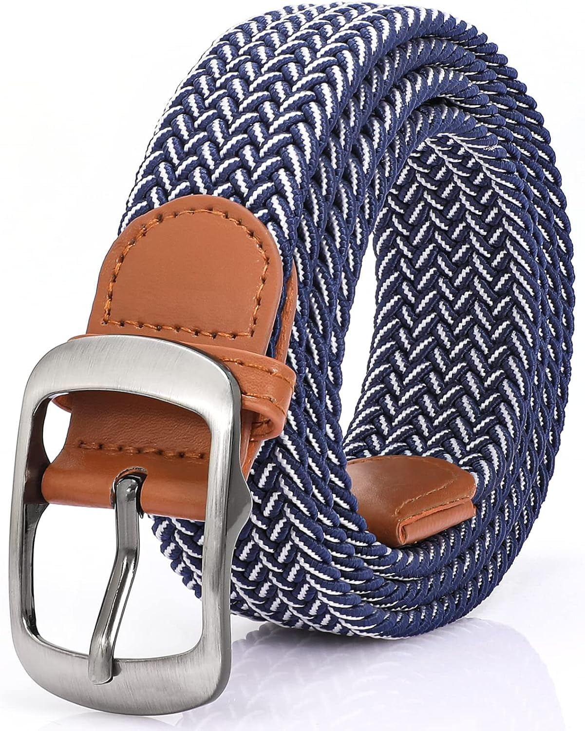 Braided Belt Stretch Belt for Men and Women Multicolored 