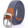 thumbnail image 1 of Braided Belt Stretch Belt for Men and Women Multicolored Woven Golf Belt Elastic Jean Belts, 1 of 4