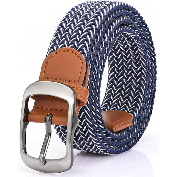 Braided Belt Stretch Belt for Men and Women Multicolored Woven Golf Belt Elastic Jean Belts