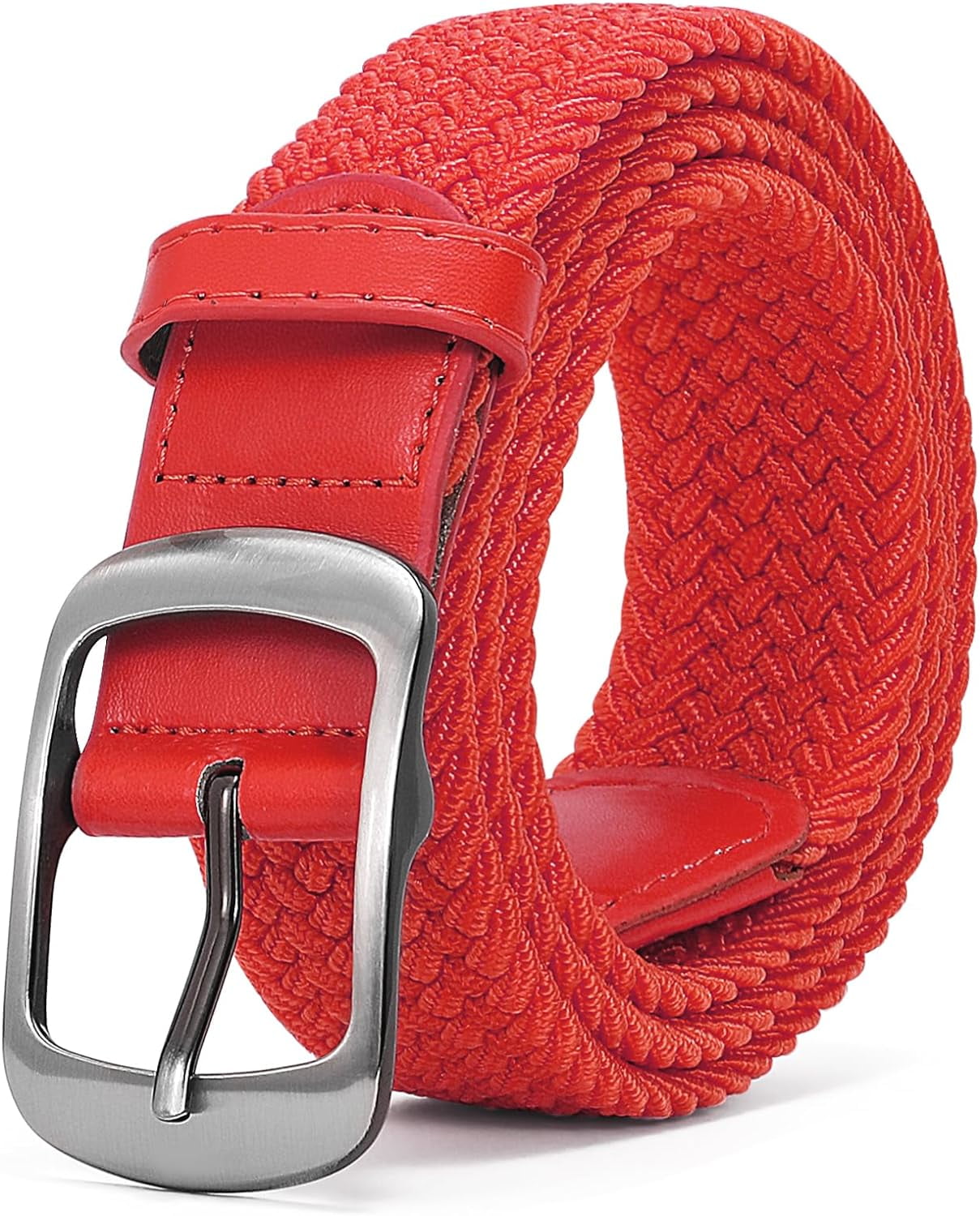 2869 Unisex Braided Stretch Belts, Multicolored Elastic Woven Golf Jean Multicolored Stretch Woven Golf Belt Perfect for Golf  main image 4