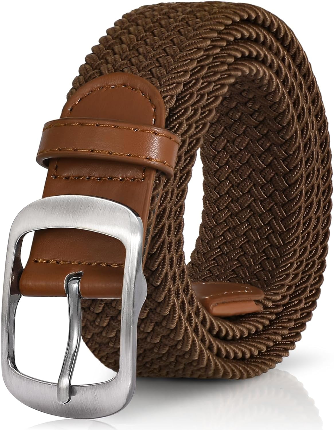 Braided Belt Stretch Belt for Men and Women Multicolored  display picture 2