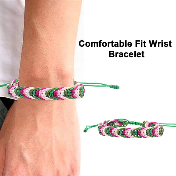 Braided Bracelet Adjustable Comfortable Fit Handmade Unity Friendship Symbolic Bracelet Meaningful Gift