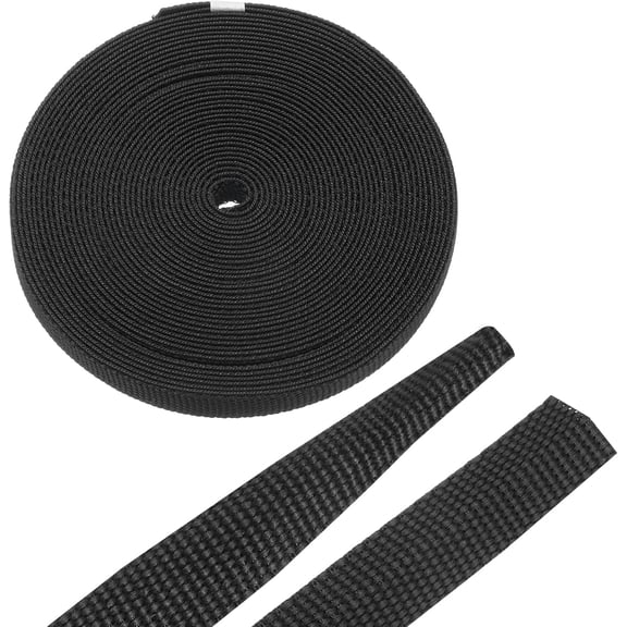 Braided Cable Sleeves Heat Shrinkable Fabric Sleeving, 1/4" 26ft Black 2:1 Ratio Heat Shrinkable Cord Protector for Harness Cable, Network Cable Protection, Cable Management