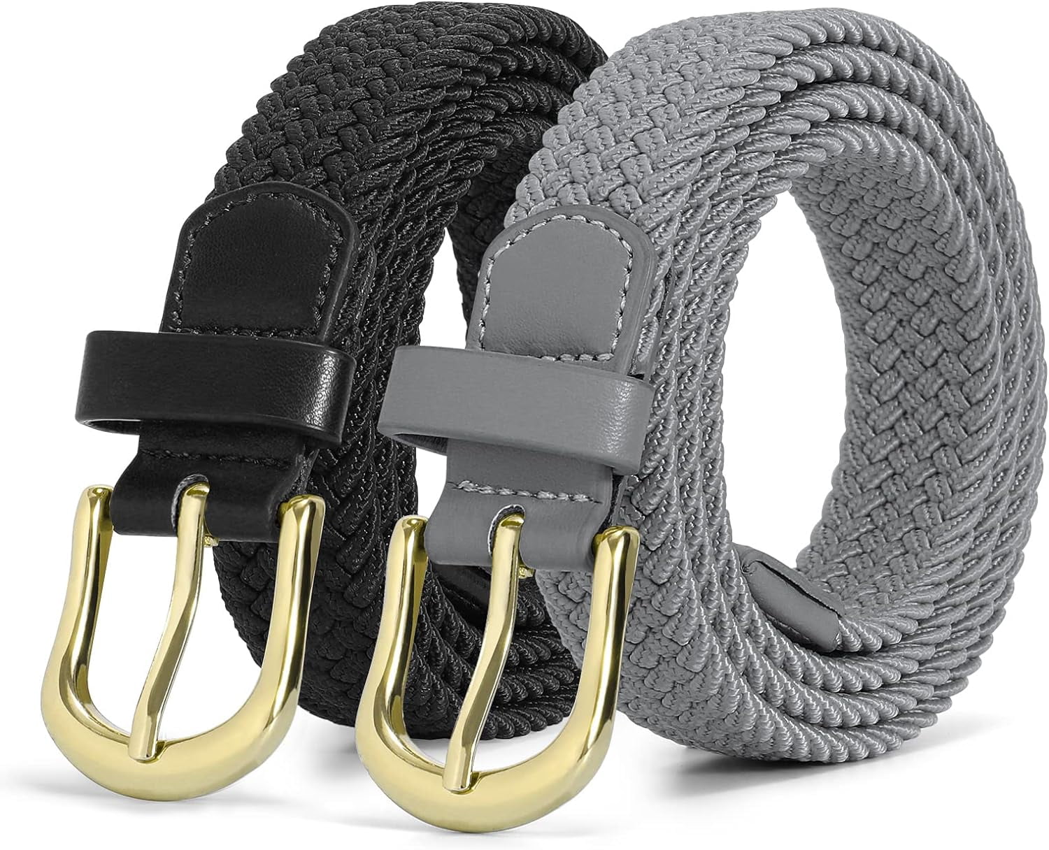 Braided Canvas Elastic Belt for Men and Women Stretch Woven  display picture 3