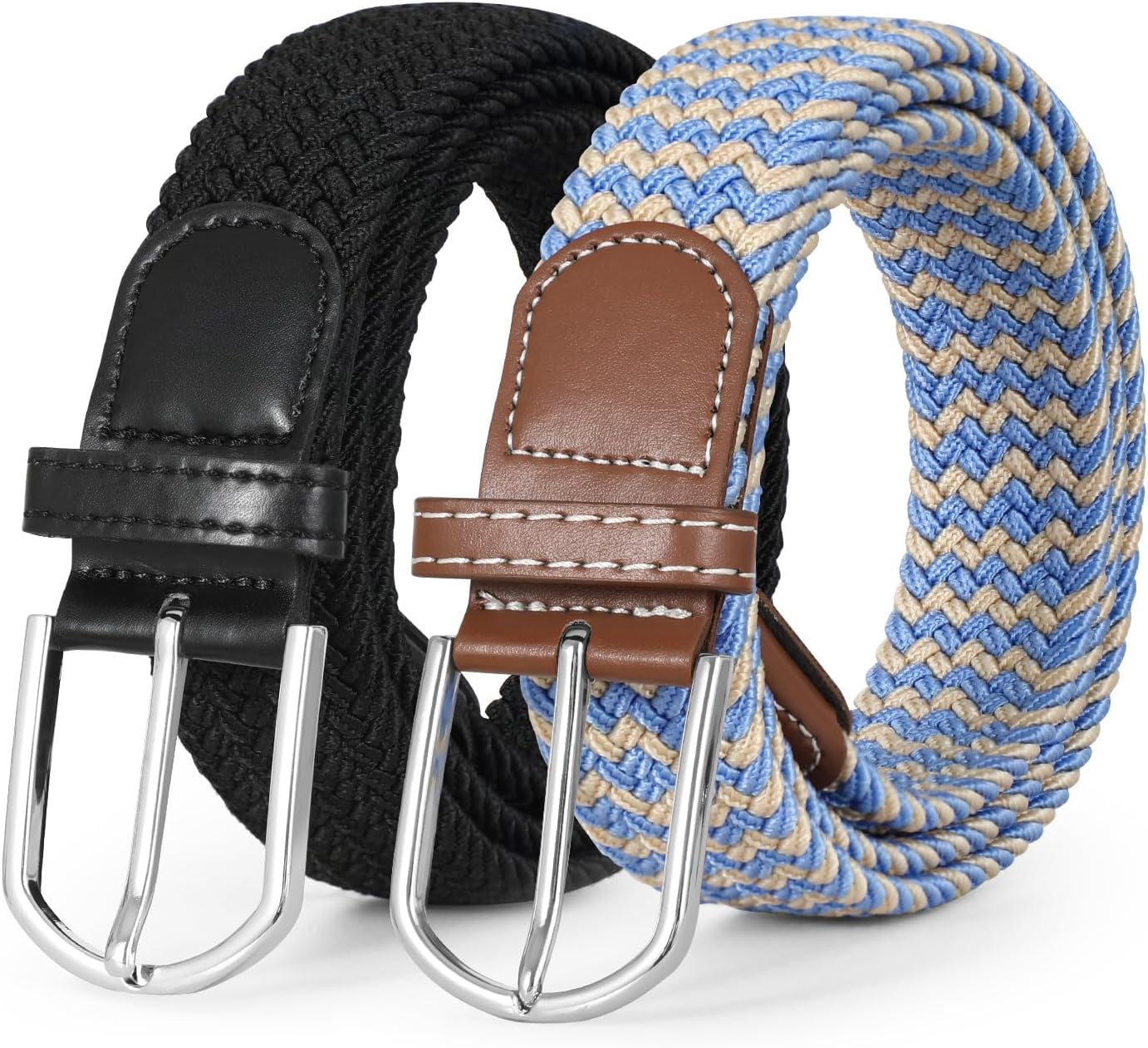 9923 Stwees Woven Stretch Braided Elastic Belt For Casual Jeans, Golf LAEZ Revolution Belt | Braided Stretch Belt for Men | Golf  main image 4