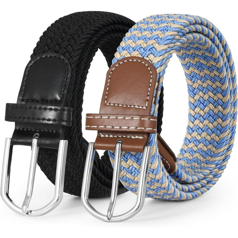 Braided Canvas Elastic Belt for Men and Women Stretch Woven  display picture 2