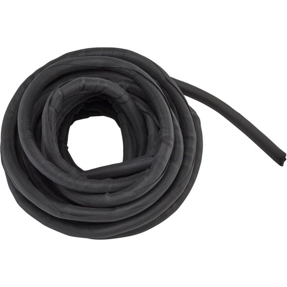 Braided Cloth Split Wire Loom Wrap, 1/2 Inch, 25 Foot Wire Sleeve