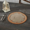 thumbnail image 1 of Braided Cotton Harvest Blessings Natural Stencil Pumpkin Placemat 14 inch Diameter, 1 of 4
