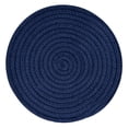 thumbnail image 1 of Braided Cotton Rope Placemat 7.1 Inch Navy Blue Heat Resistant Table Pad For Dining Kitchen 1 Piece, 1 of 3