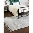 thumbnail image 1 of Braided Dario Collection Area Rug 2'x3' - Light Gray-Ivory, 1 of 5