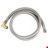 Braided Dishwasher Connector 3/8" Comp x 3/8" Comp with Brass Elbow, 48"