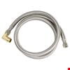 Braided Dishwasher Connector 3/8" Comp x 3/8" Comp with Brass Elbow, 48"