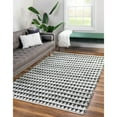 thumbnail image 1 of Braided Dosa Collection Area Rug 5'x8' - White-Black, 1 of 5