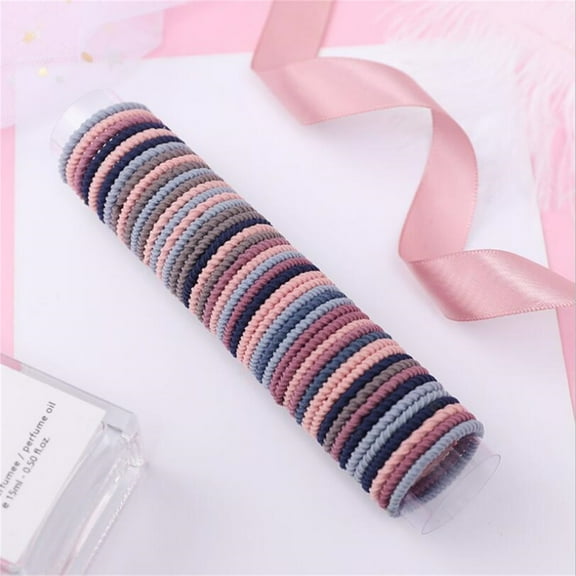 Braided Elastic Hair Ties Hair Ropes Rubber Bands Ponytail Holder Thick Thin Hair Scrunchies Accessories for Women Pack of 50