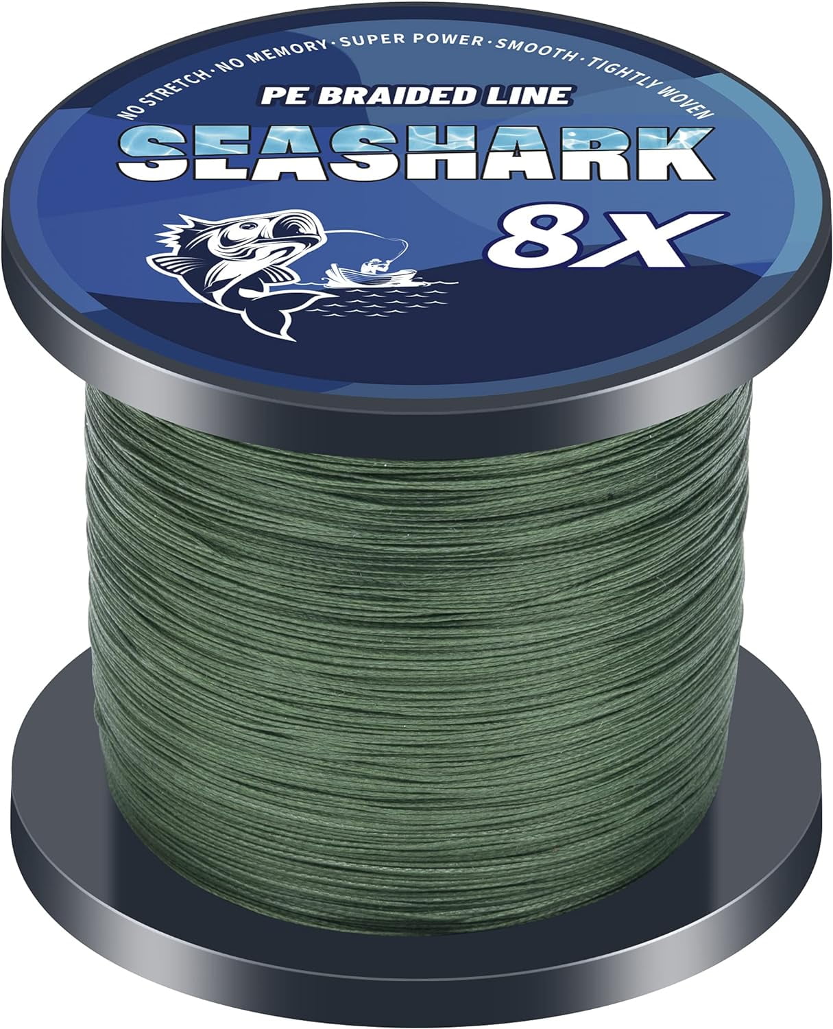 ashconfish braided fishing line Line- 9 Strands Super Strong PE Fishing Wire Heavy Tensile for Saltwater & Freshwater Fishing -Abrasion Resistant an USA brand Braided Fishing Line - 8