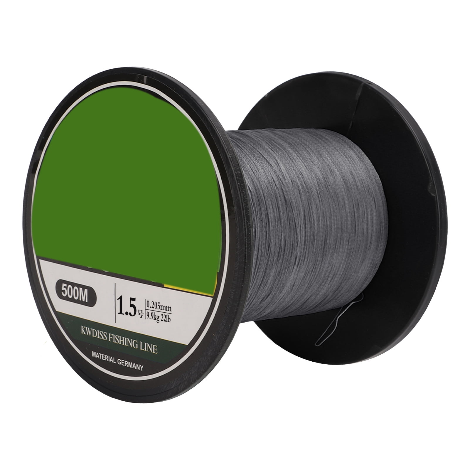 Braided Fishing Line PE 4 Strands Fishing String 500m Ultra Strong Gray