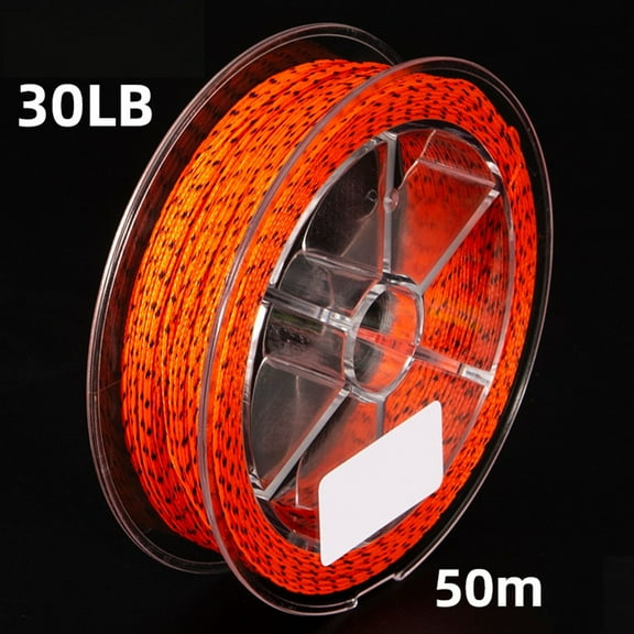 Braided Fly Line Backing 50M 20/30Lbs Polyester Fishing Line For Trout Bass Freshwater Low Friction Uv Resistant Easy Knotting Multiple Colors G