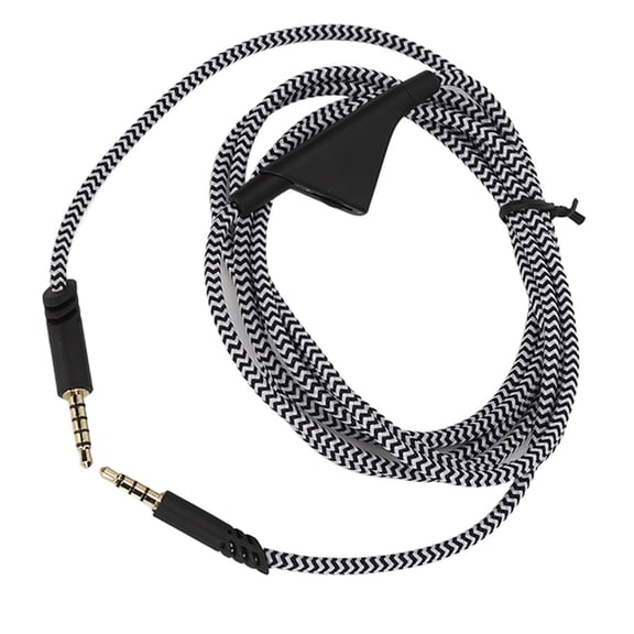 Braided Gaming Headset Extension Audio Cable Replacement Cord with Inline Volume Control, Compatible with Logitech Astro A10 A40 A40TR Headphones (78.7 inches / 200 cm)