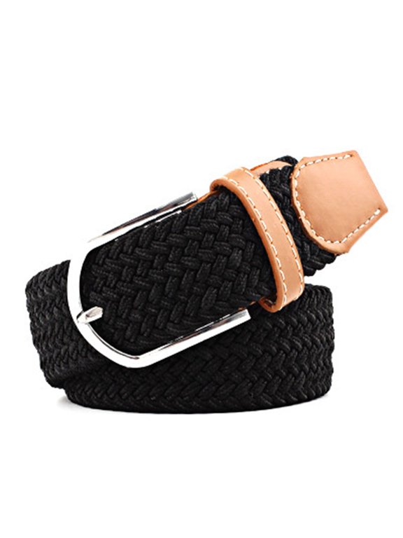 Braided Golf Belt for Men Soft Stretch Woven Belt for Jeans Pants