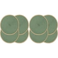 thumbnail image 1 of Braided Hand Woven Table Mats, 15 Inch Round Placemats Set of 8, Heat Resistant Non-Slip Wipeable Thin Edge Place Mats for Kitchen Dining Indoor Outdoor Use, 1 of 3