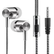 Braided Headphones Earphones Wired Earbuds 3.5mm Jack Universal AU Z8F2