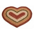 thumbnail image 1 of Braided Heart Rug, Rosemary, 1 of 1