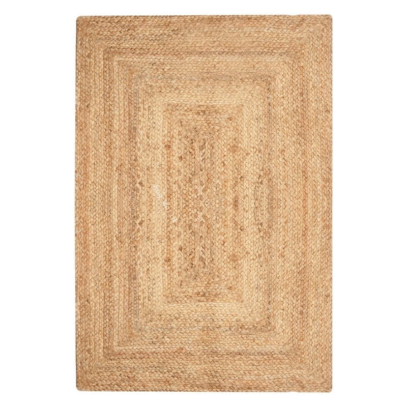 Braided Jute Cotton Rag Rug – Handwoven Living Room, Kitchen, and ...