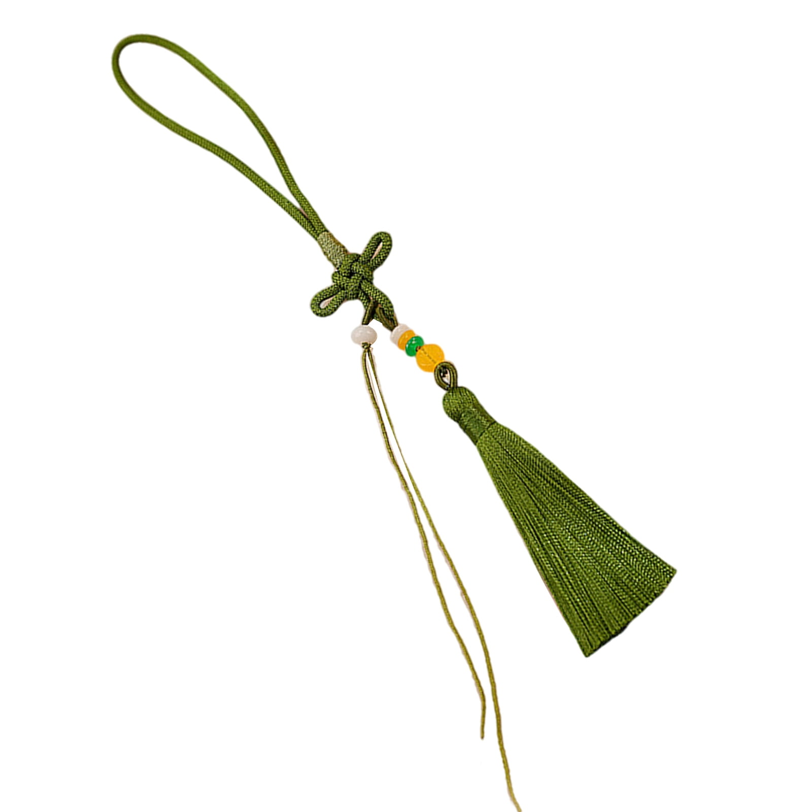 Braided Keychain Rope Traditional Pendant With Tassels Ends Lightweight ...