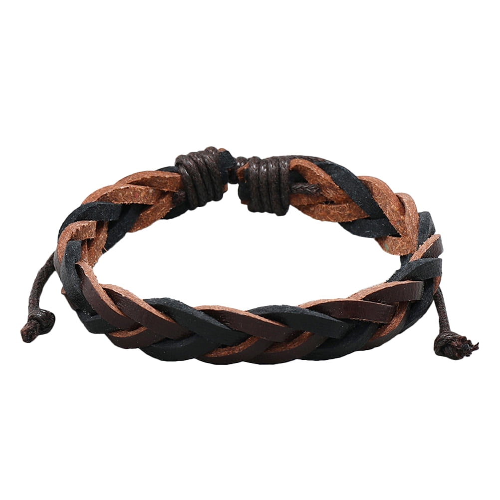 Braided Bracelet Cool Leather Bracelets For Guys Braided Leather