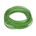 thumbnail image 1 of Braided Leather Cord, 5.5 Yards 5mm Flat Craft Leather String, Dark Green, 1 of 6