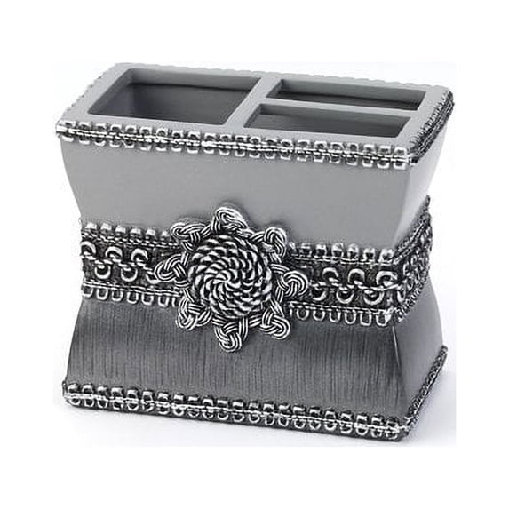 Braided Medallion Toothbrush Holder Granite