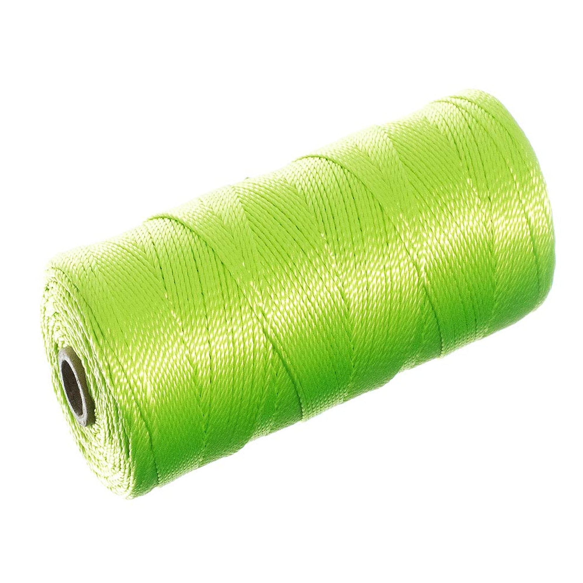 White Mason Line String Line - #18 Braided Nylon String - 250 Ft Length -  Nylon Twine for Gardening Or Masonry Tools - Perfect Construction String  for