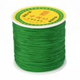 thumbnail image 1 of Braided Nylon Thread Chinese Knotting Cord Beading Cord for Beading Jewelry Making Green 0.8mm about 100yards/roll, 1 of 3
