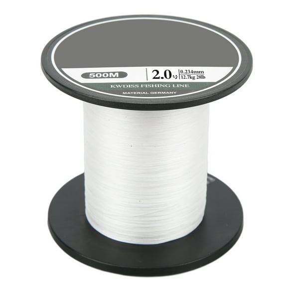 Braided PE Fishing Line 8 Strands Multifilament Fishing String 500m Ultra Strong Lure Wire White for Sea Fishing2.0