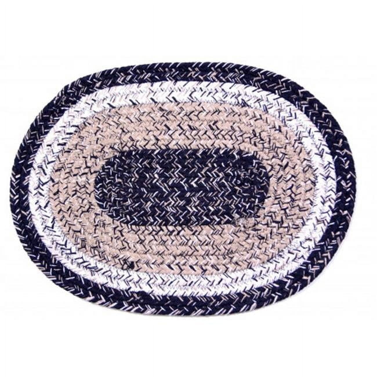 Braided Placemat, Black Haze - 10 x 15 in.