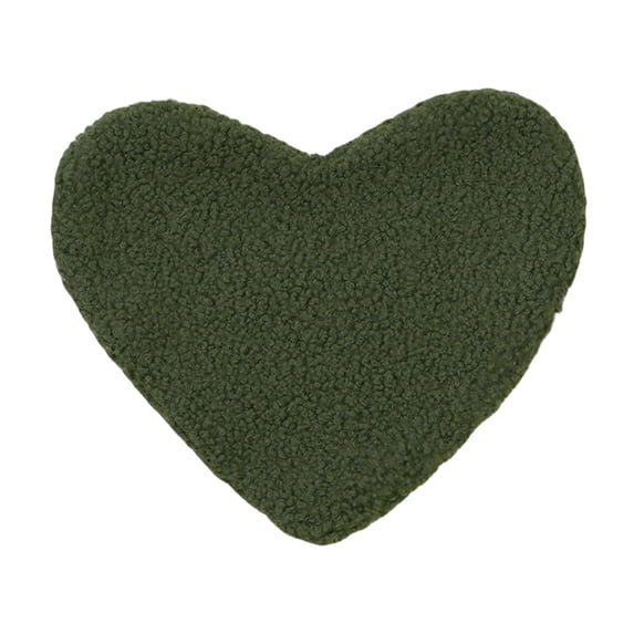 Braided Placemats,Heavy Cotton Polyester Washable Heart Table Mats for Dining Tables,Non Slip Heat Resistant Army Green