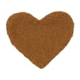 thumbnail image 1 of Braided Placemats，Heavy Cotton Polyester Washable Heart Table Mats for Dining Tables，Non Slip Heat Resistant Brown, 1 of 6