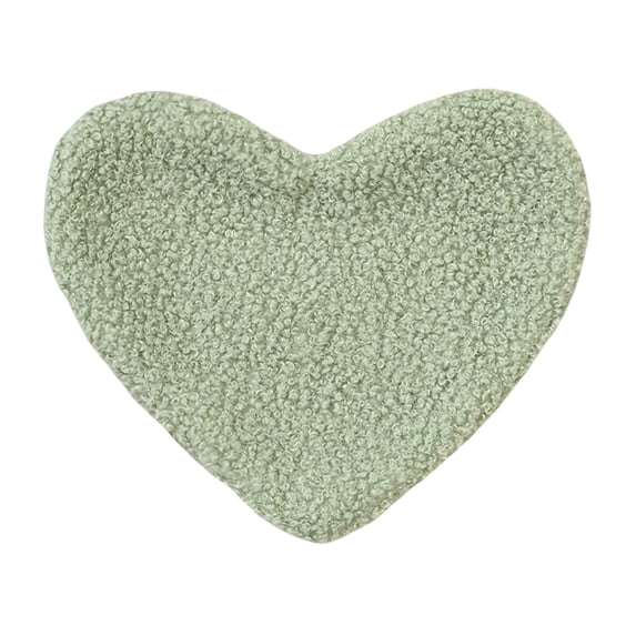 Braided Placemats,Heavy Cotton Polyester Washable Heart Table Mats for Dining Tables,Non Slip Heat Resistant Mint Green