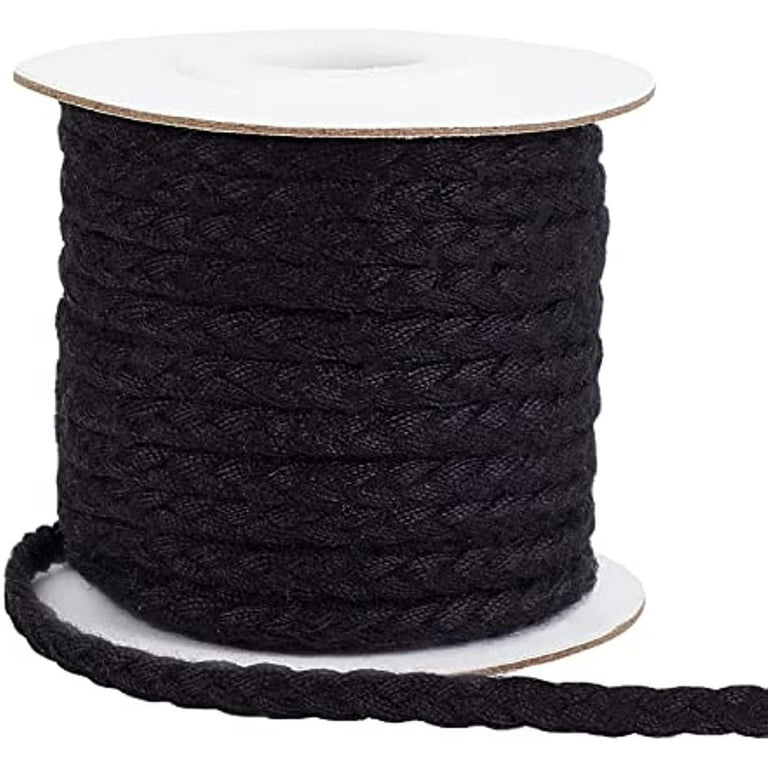 Braided Polyester Cord 5mm X 10 Yards Flat String Braid Trim 2-Ply