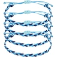 Braided Rope Bracelet, Adjustable Woven String Bracelets Summer Beach ...