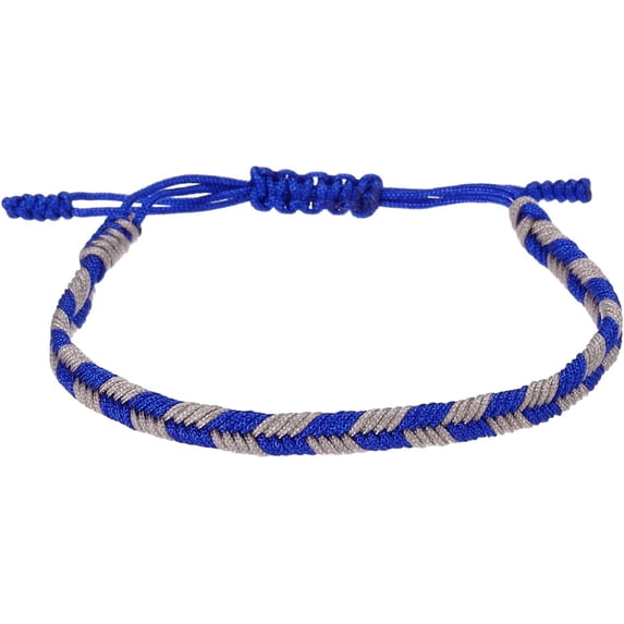 Braided Rope Bracelets, Plaid Pattern Adjustable Woven Bracelet Cord ...