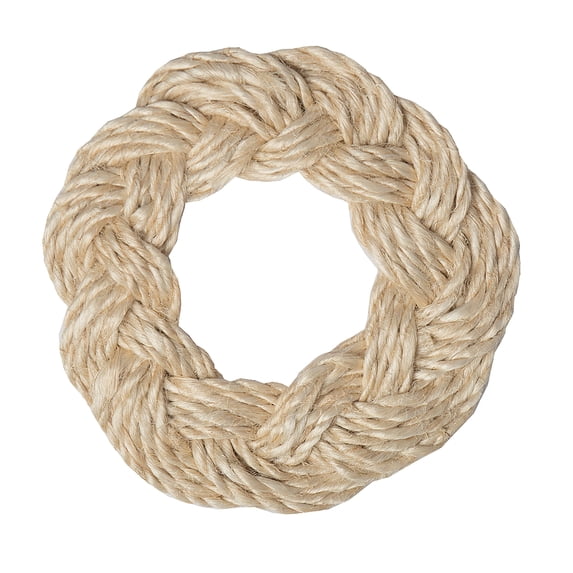 Braided Rope Natural Tan Abaca Natural Material Woven Charger Single Placemat, 15"