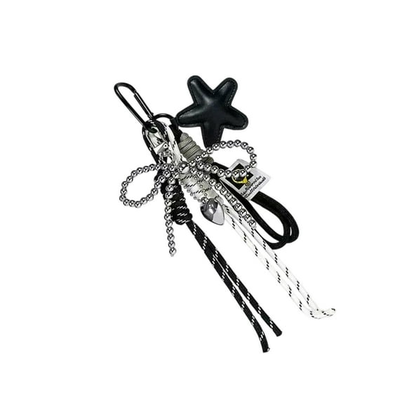 Braided Rope Keychain Star Bows Bag Pendant Charm Fashion Backpack ...