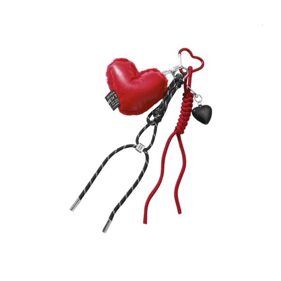 Braided Rope Keychain Star Plush Heart Bag Pendant Charm Fashion Backpack Accessories for Handbag,Purse Decorations