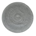 thumbnail image 1 of Braided Round Cotton Area Rug for Living Room Reversible -5', Black White Grey, 1 of 9