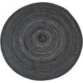 thumbnail image 1 of Braided Round Cotton Area Rug for Living Room Reversible -5', Black & White, 1 of 8