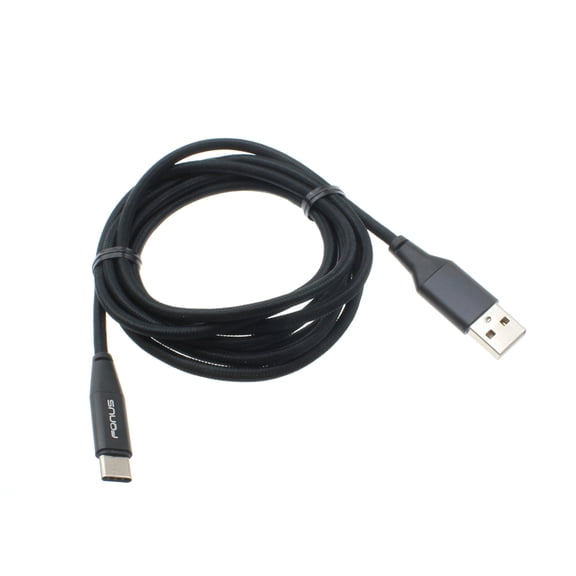 Braided Shield 6ft Long Type-C USB Cable Wire Sync X8X for Blackberry KEYone, Key2 LE - BLU Vivo XI Plus 5 - CAT S61 S48c - Coolpad Legacy - Essential Phone (PH-1) - Google Pixel XL 3a XL 3 XL