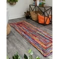 thumbnail image 1 of Braided Slin Collection Area Rug 2'7"x10' - Multi-Pink, 1 of 5