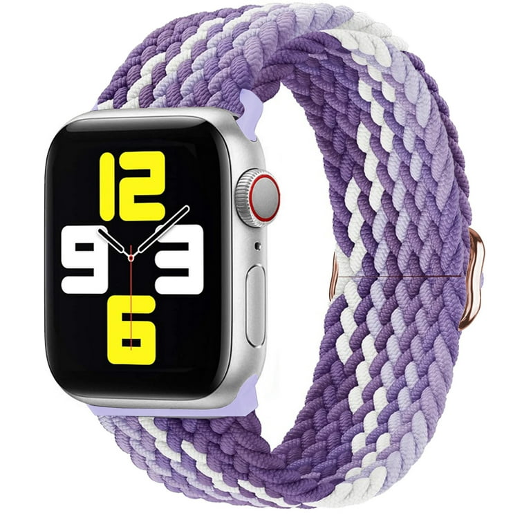 Braided Solo Loop for Apple Watch Band 44mm 40mm 45mm 41mm 38mm