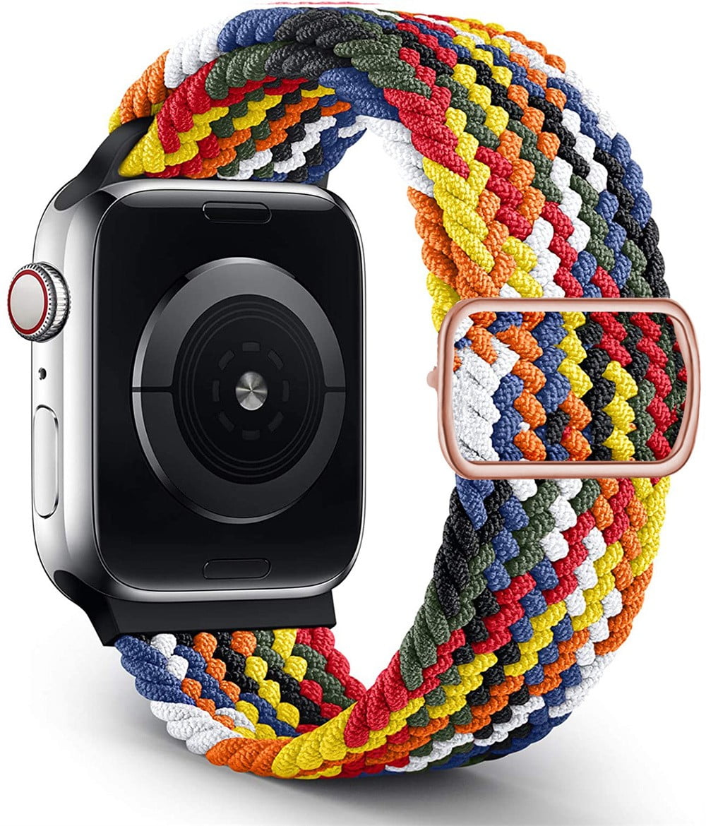 Kawaii Mickey Braided Loop for Apple Watch Strap 44Mm 40Mm 45Mm